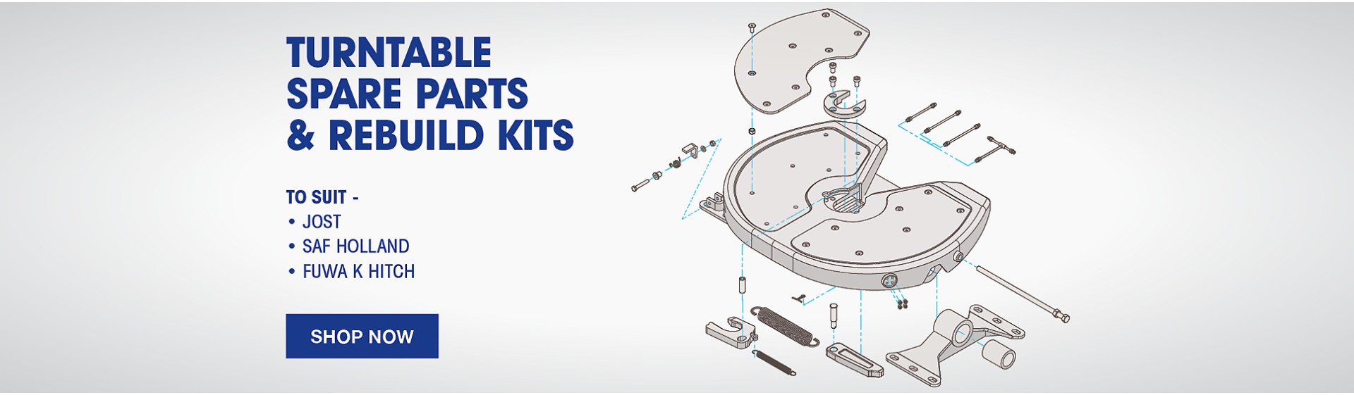 Turntable Fifth Wheel Rebuild Parts